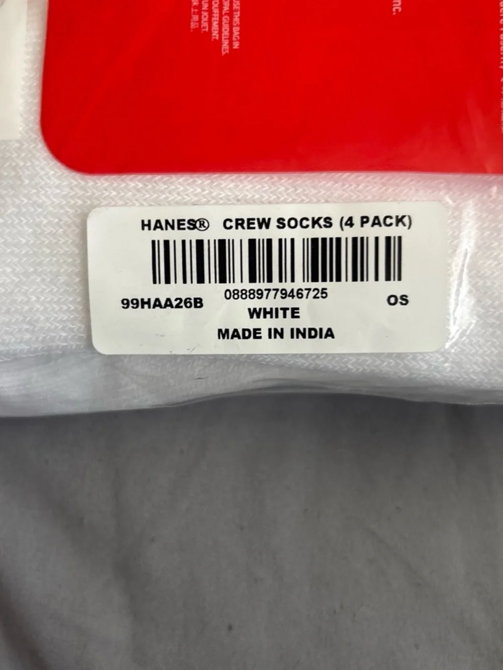 Authentic White Supreme Socks Verified by StockX 4 pairs